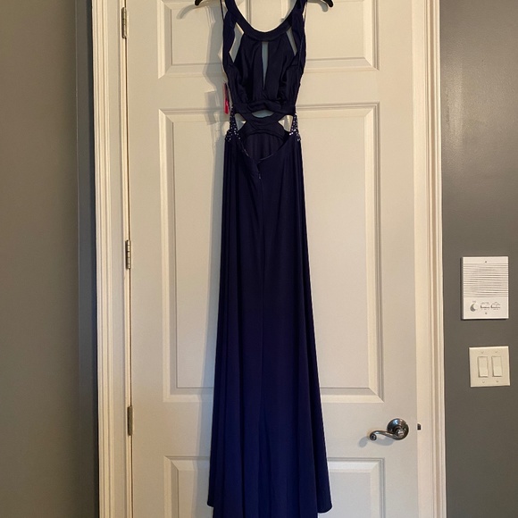 Morgan and Company Navy Blue Maxi Dress - Picture 3 of 5